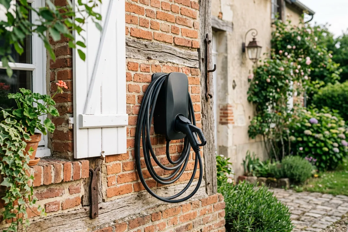 Pose d'une wallbox performante avec câble sécurisé pour voiture électrique à Aumetz