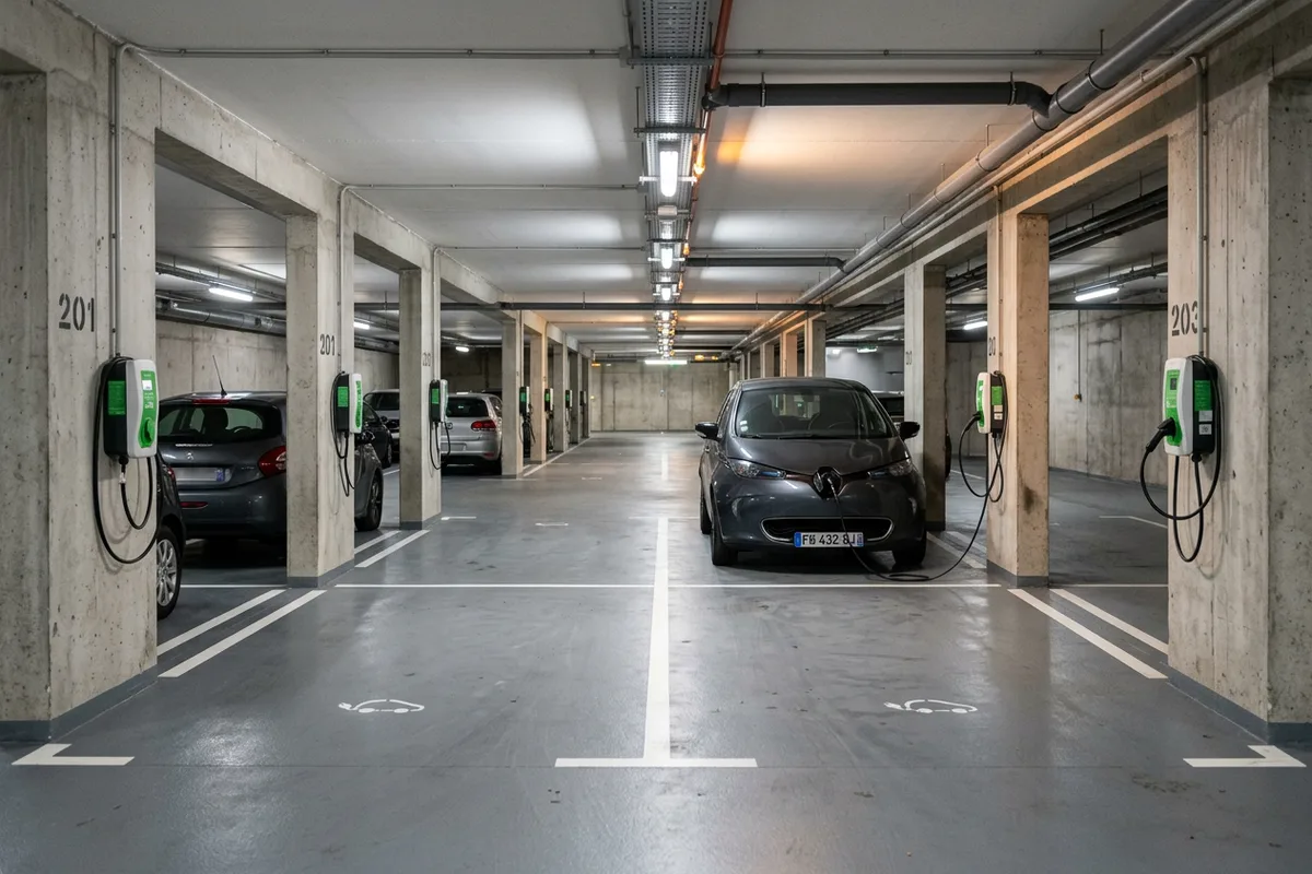 Aménagement d'un parc de bornes de recharge en copropriété à Bellegarde Aménagement d'un parc de bornes de recharge en copropriété à Bellegarde